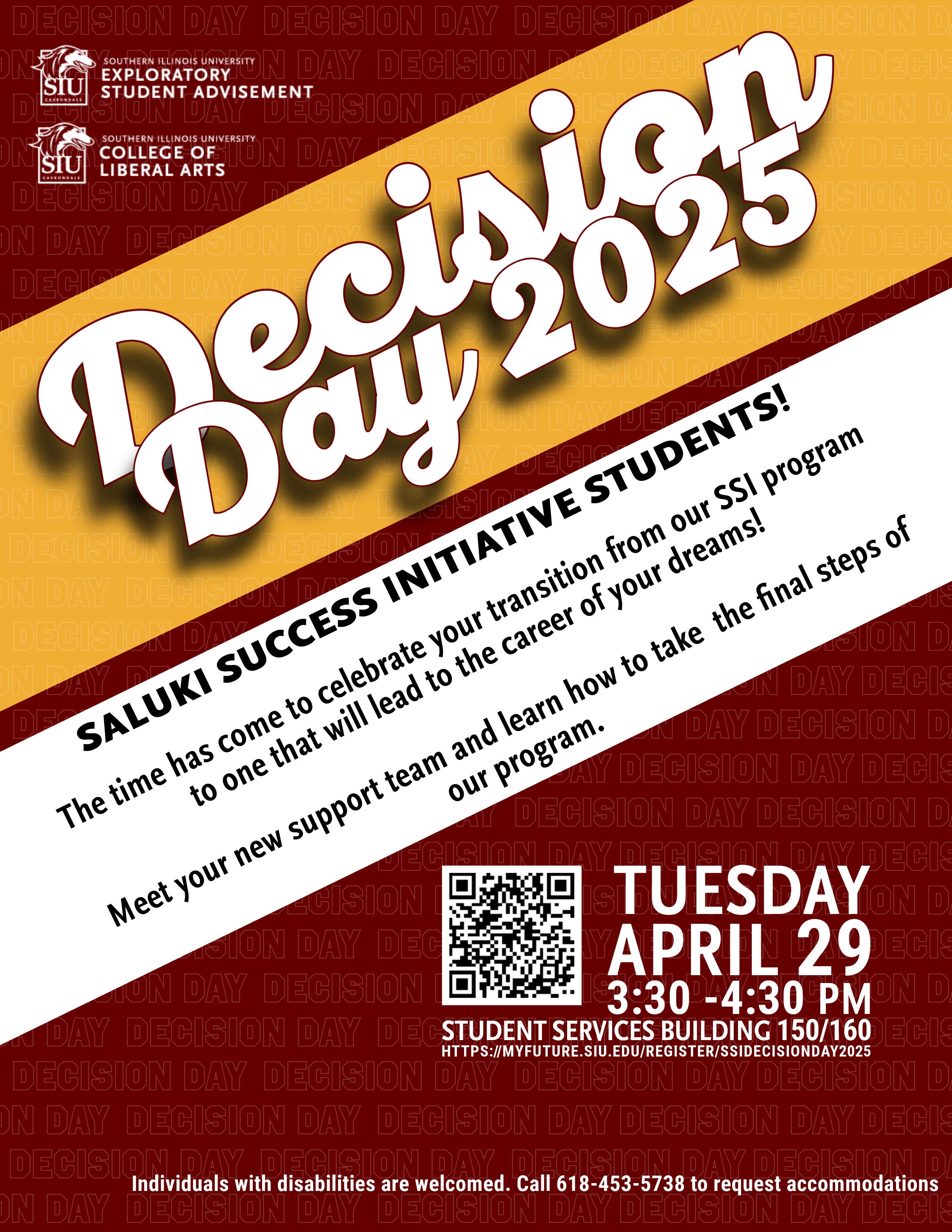 Flyer for 2025 Decision Dat Event